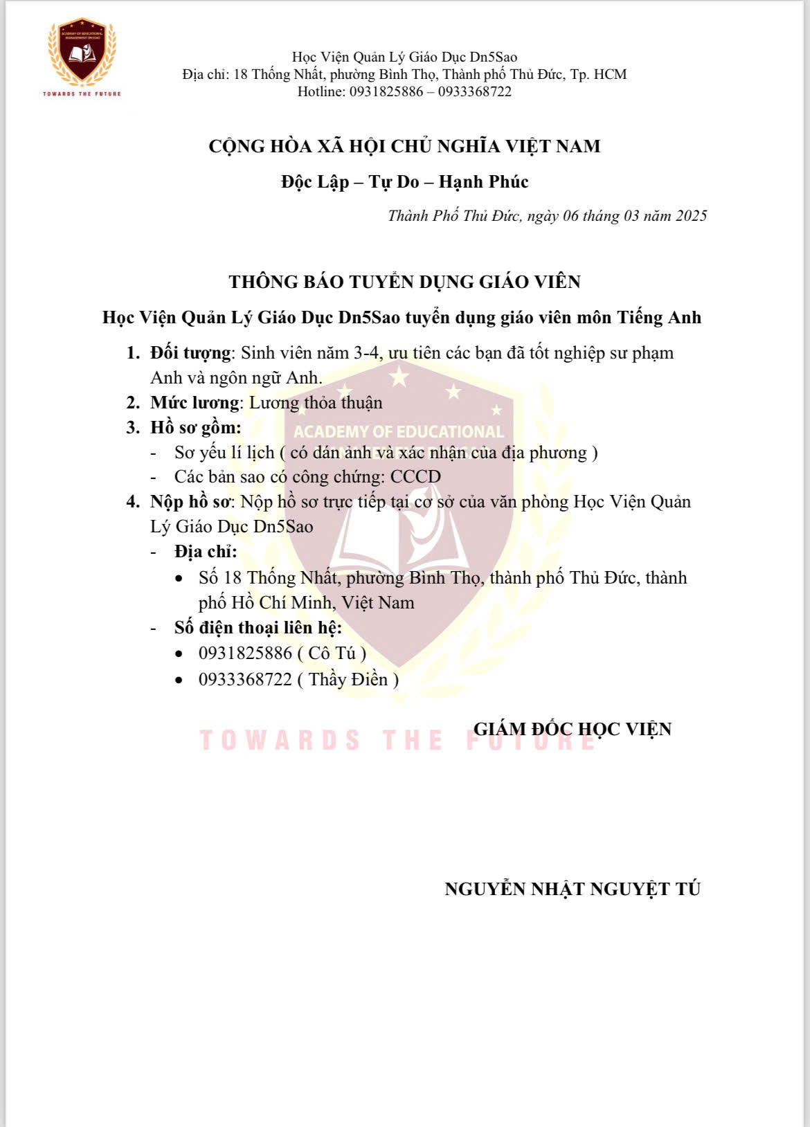 lĩnh vực hoạt động